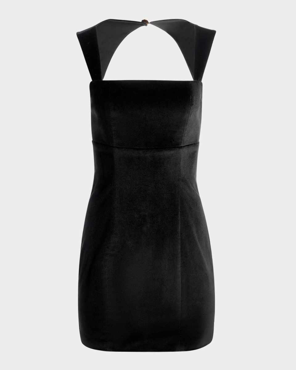 Keria Velvet Fitted Mini Dress